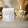 Flexible Angel Rose Scented Candle Silicone Mold And Shell Angel Scented Stone Craft Kit For Home Decors