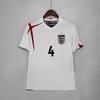2006 England Jersey World Cup No. 7 Beckham 4 Gerrard Retro Long Short-sleeved Football Jersey