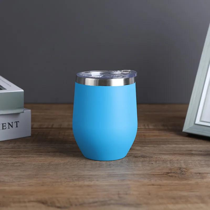 12OZ Edelstahl Eierschalenbecher Kalt- und Heiß-Thermobecher Bierkrüge Weingläser Becher Thermobecher für Kaffee