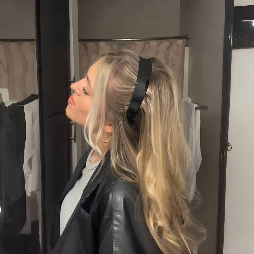 

Легка пухнаста шпилька для волосся Чорна жіноча декоративна шпилька Пухнастий інструмент для укладання Black