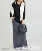 Antiqua Layered Knit Top One Size Black Women's YP-00134, 05,