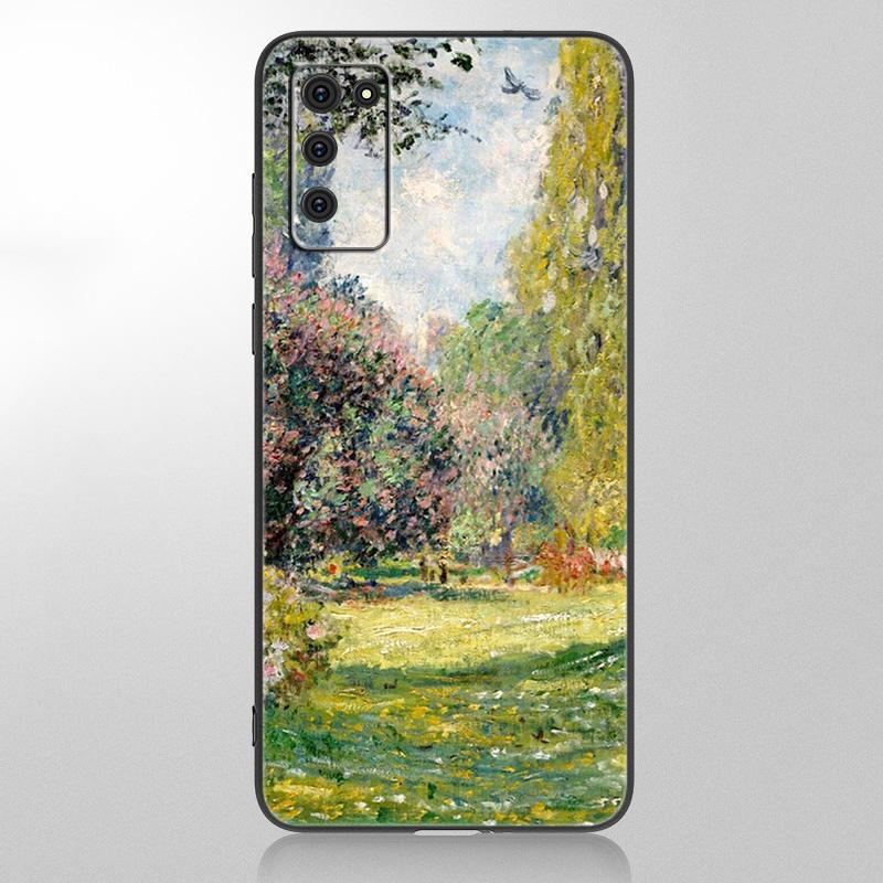 Claude Monet Phone Case For Samsung Galaxy A12 A02S A22 A32 A52 A72 A71 A51 A41 A31 A21 A11 A50 A70 A10S A20S Black Cover