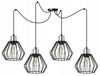Hanging Lamp, Ceiling Chandelier, Wire Shade, Led