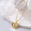 Fashionable Heart Titanium Steel Necklace: Women's Clavicle Chain, Hip Hop Style, Niche Design.