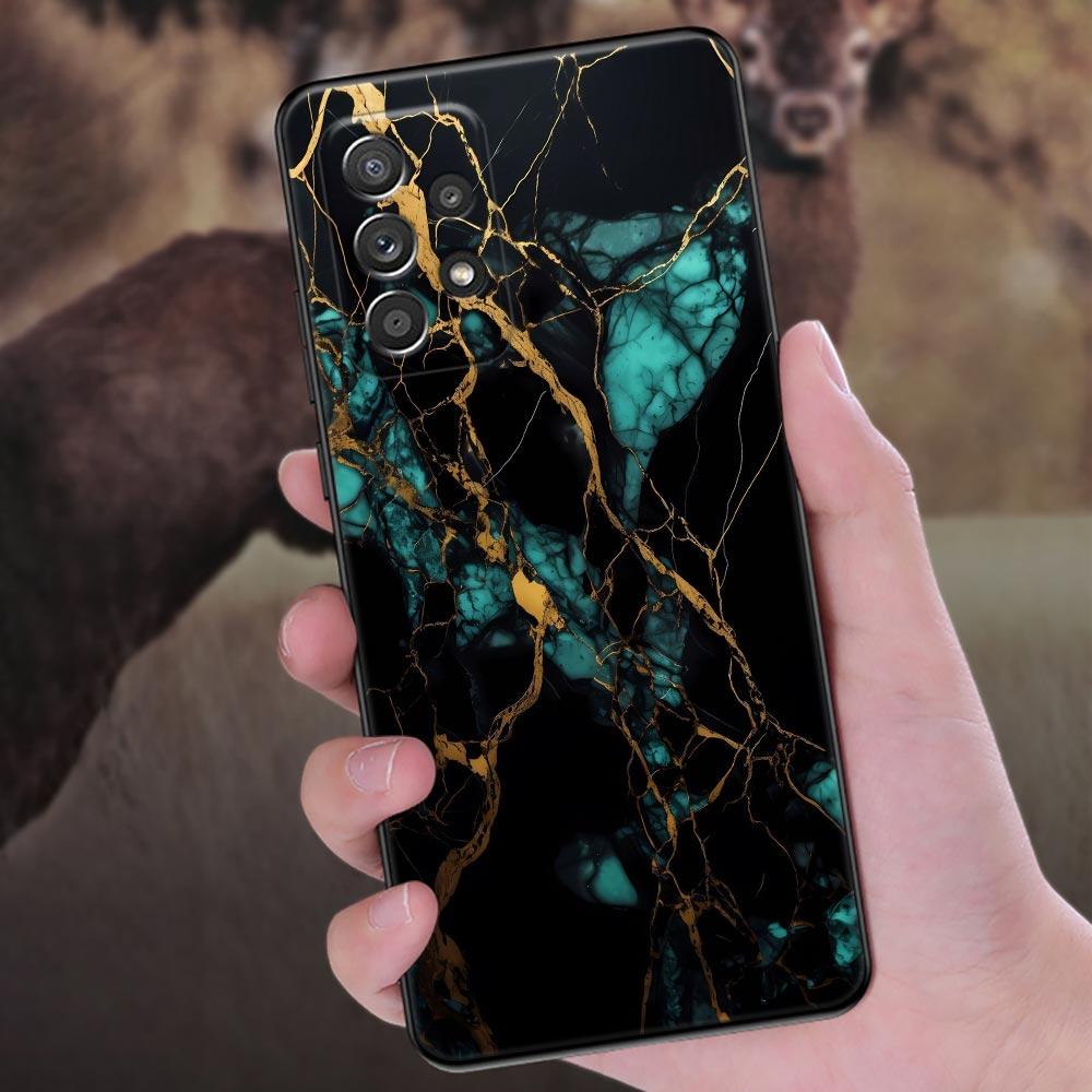 Watercolor Abstract Marble Pattern Phone Case For Samsung Galaxy A57 A56 A37 A55 A36 A26 A54 A52 A35 A34 A17 A16 A15 A07 Cover