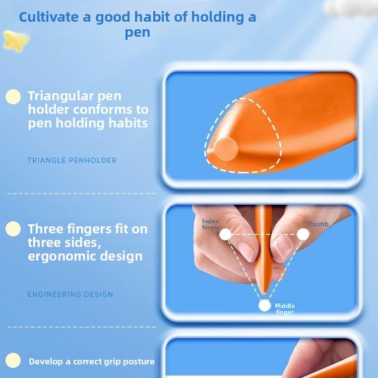 48 Colors Triangular Oil Pastels Smudge-Free Ergonomic Easy-Grip Break-Resistant Kid-Safe for Art Learning Creative Development