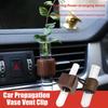 Creative Mini Car Flower Vase Clip Adjustable Car Vent Walnut Vent Glass And Dashboard Vase Decor Flower Car S3U9