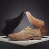 Board Shoes Matte Leather Shoes British Style Leather Suede Men's Shoes Large Size 4546 Business Casual Shoes Tide