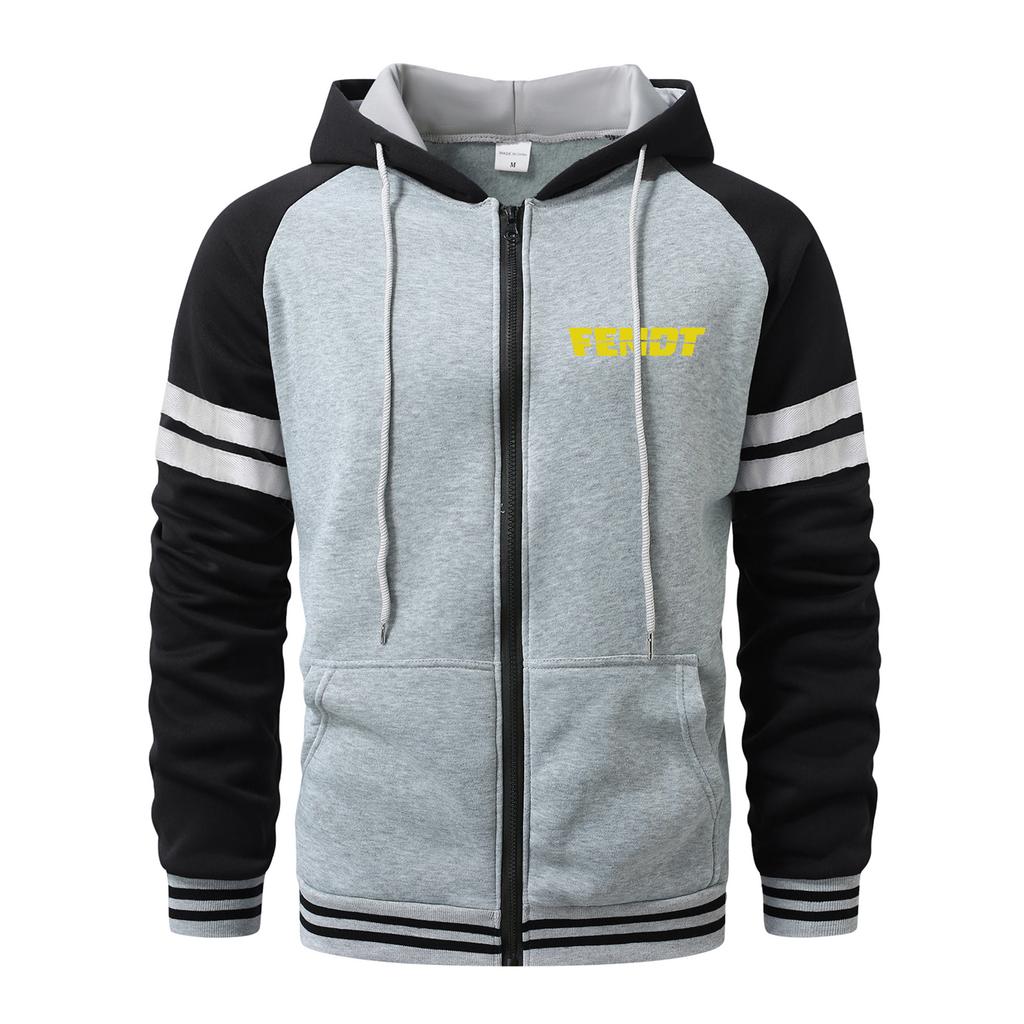 Sudaderas "FENDT" para Hombre Cárdigan con Cremallera Sudaderas con Capucha Bolsillo Deportivo y al Aire Libre Moda Hombre Sudaderas y Sudaderas Streetwear Casual Abrigos de Hombre
