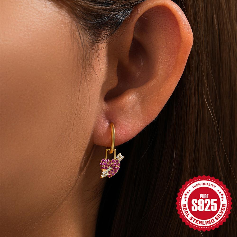 Renk Hazine Küpeler S925 Gümüş, Çıkarılabilir Elmas İşlemeli Yılan Kuş Hayvan Yaratıcı Kolye Çok Yönlü Küpeler Küpeler