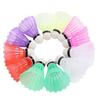 12 STÜCK Nylon Federbälle mit Stabilität Hohe Geschwindigkeit Badmintonbälle für Schlagtraining Training Indoor Outdoor Sport
