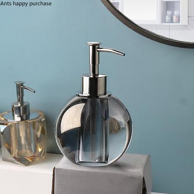 Transparente Kristallglas-Lotionflasche, Handdesinfektionsmittelflaschen, Duschgelflasche, Shampooflaschen, Seifenspender, Badezimmerprodukt