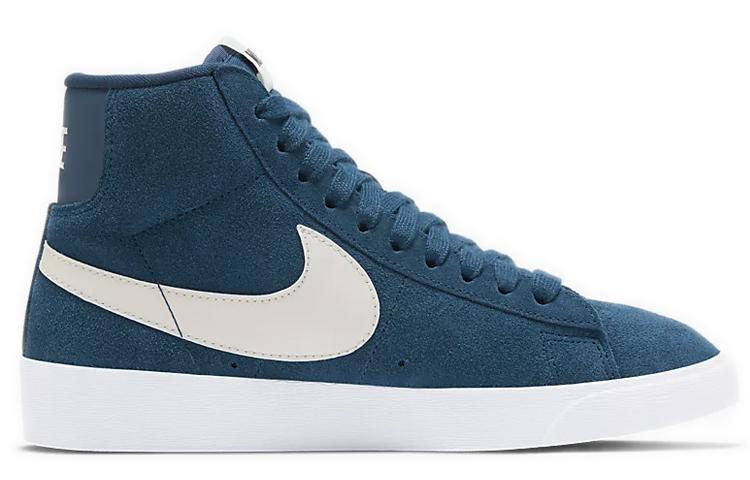 Nike Blazer Mid Vintage Wildleder Blau Weiß Damen AV9376-403