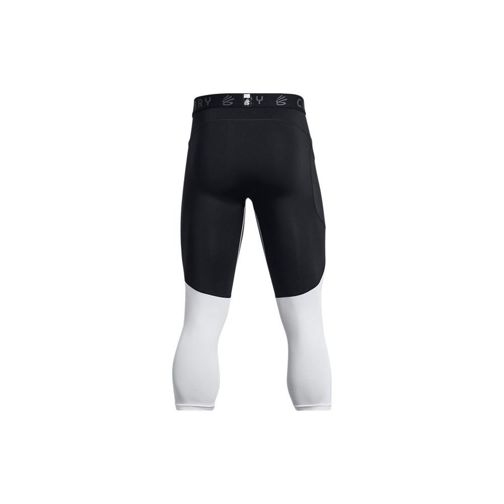 Under Armour Curry Color Block Compression 3/4 Pants Men Black 1379828-001