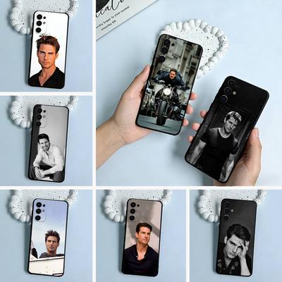 Famous actor-Tom -Cruise Black Soft Silicone Phone Case for Samsung S25, S24, S21, S22, S23, S30, Ultra, S20, Plus, FE, Lite