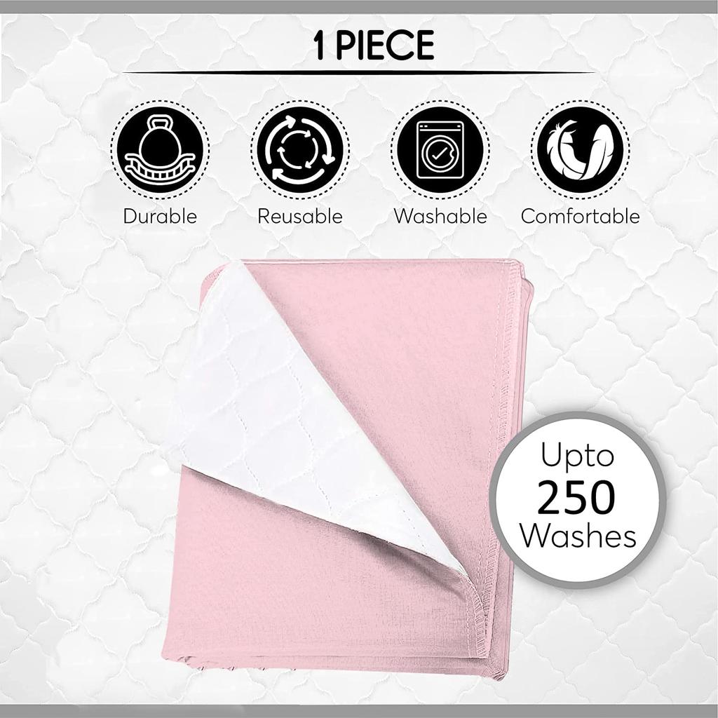 Kosmocare Reusable Underpad Washable Incontinence Bed Pad Overnight Sheet, Underpad Mattress Protection for Baby, Elderly & Patient Care- (Brushe