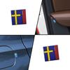Auto 3D Schweden Flagge Dekoration Emblem Aufkleber Auto Innenraum Spalt Tür Kofferraum Frontgrill Abzeichen Aufkleber für XC40 XC60 XC90 S60 S90 V40 V90