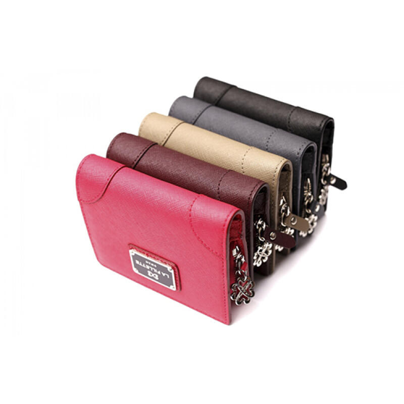 Papillon Half Wallet Gray