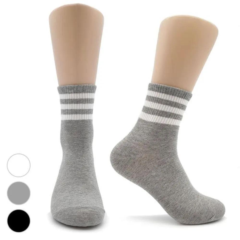 Men s Elastic Ring Crocodile Mid-calf Socks 5-Pair Pack ELY-9003 Gray 5 Pairs - Free