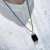 Beaded Fringe Adjustable Drawstring Necklace Featuring Leather Bead Design for Versatile Occasions and Gift Giving