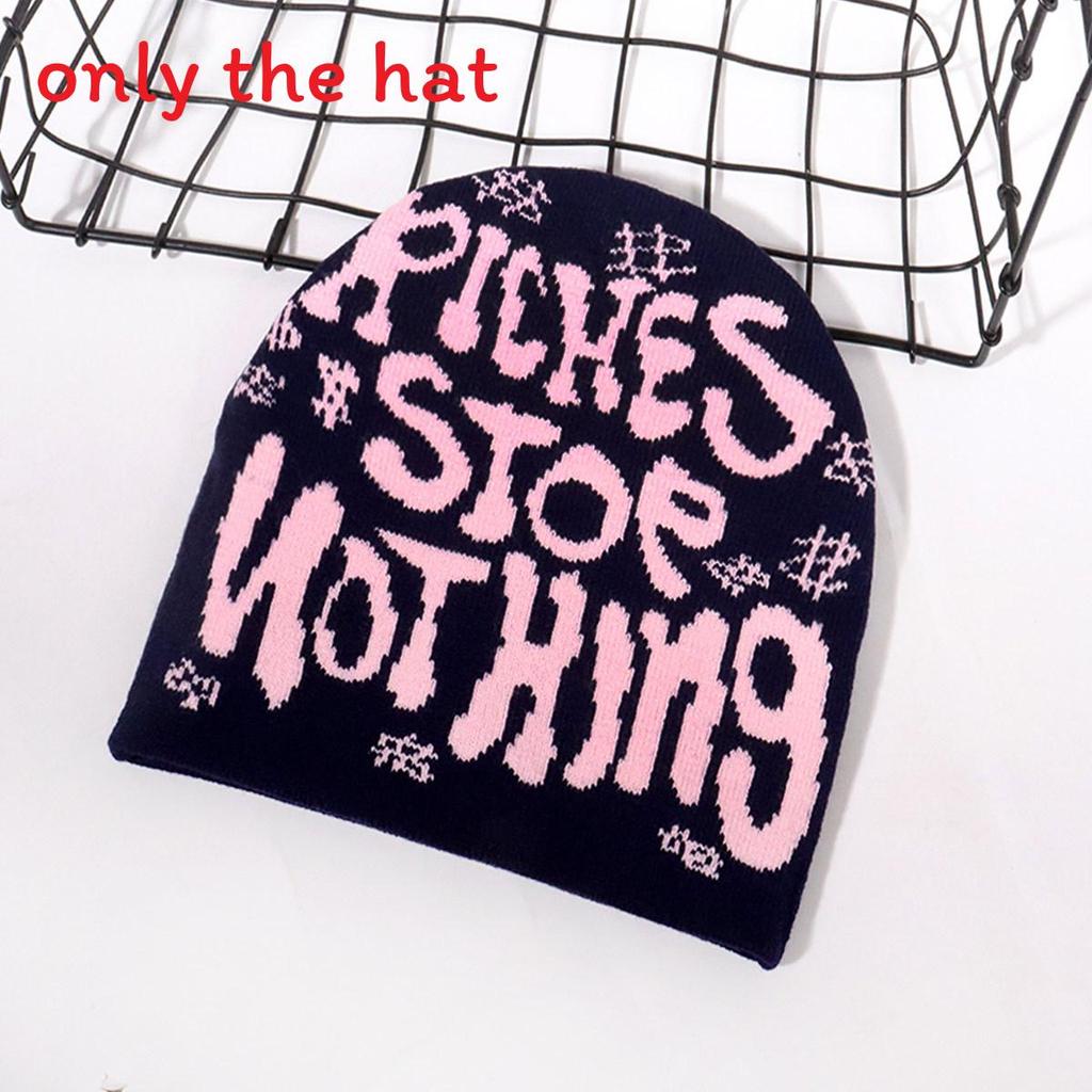 Cap Autumn Knit With Letter Embroidery Design For Casual Street And Wear Sports