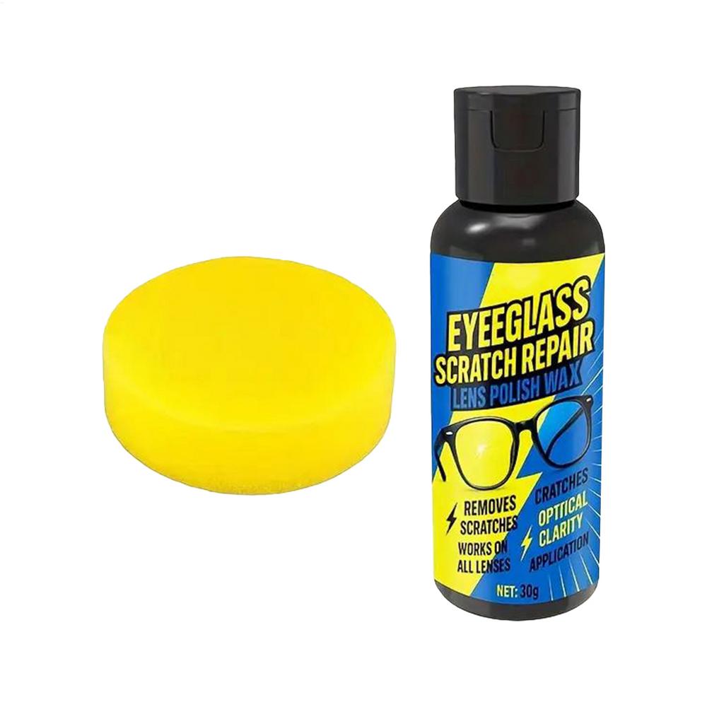 

30g Scratch Remover for Eyeglasses Anti Yellowing Sunglasses Cleaner Polishing Paste for Watch Screen Camera Lens Restoration A