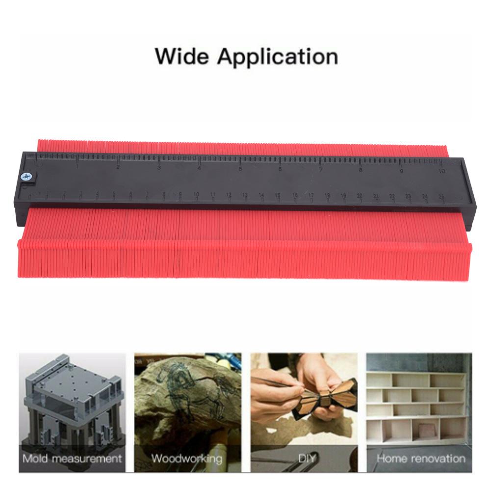 ABS Plastic Contour Copy Gauge Irregular Shape Measuring Duplication Woodworking Tool