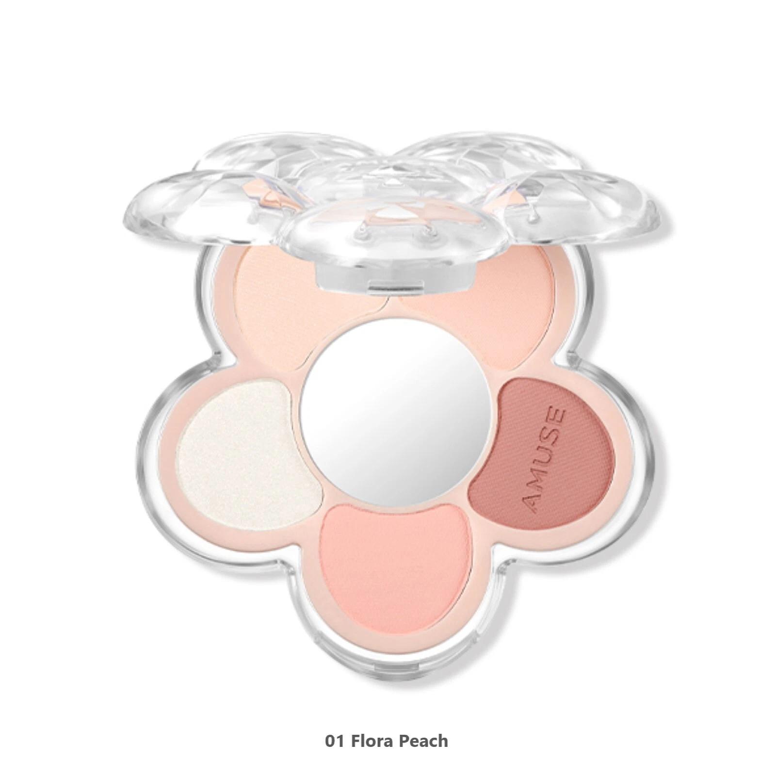 AMUSE Палетка теней для век Flora 4.5г 01 Flora Peach