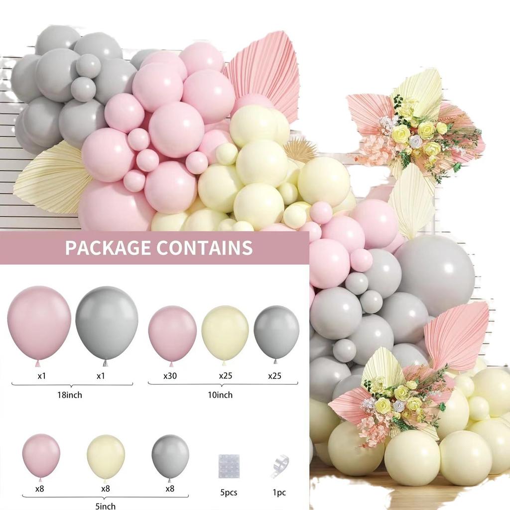 Balloon Set Macaron Balloon Arch Kit Birthday Party Decoration Arrangement Balloon Chain