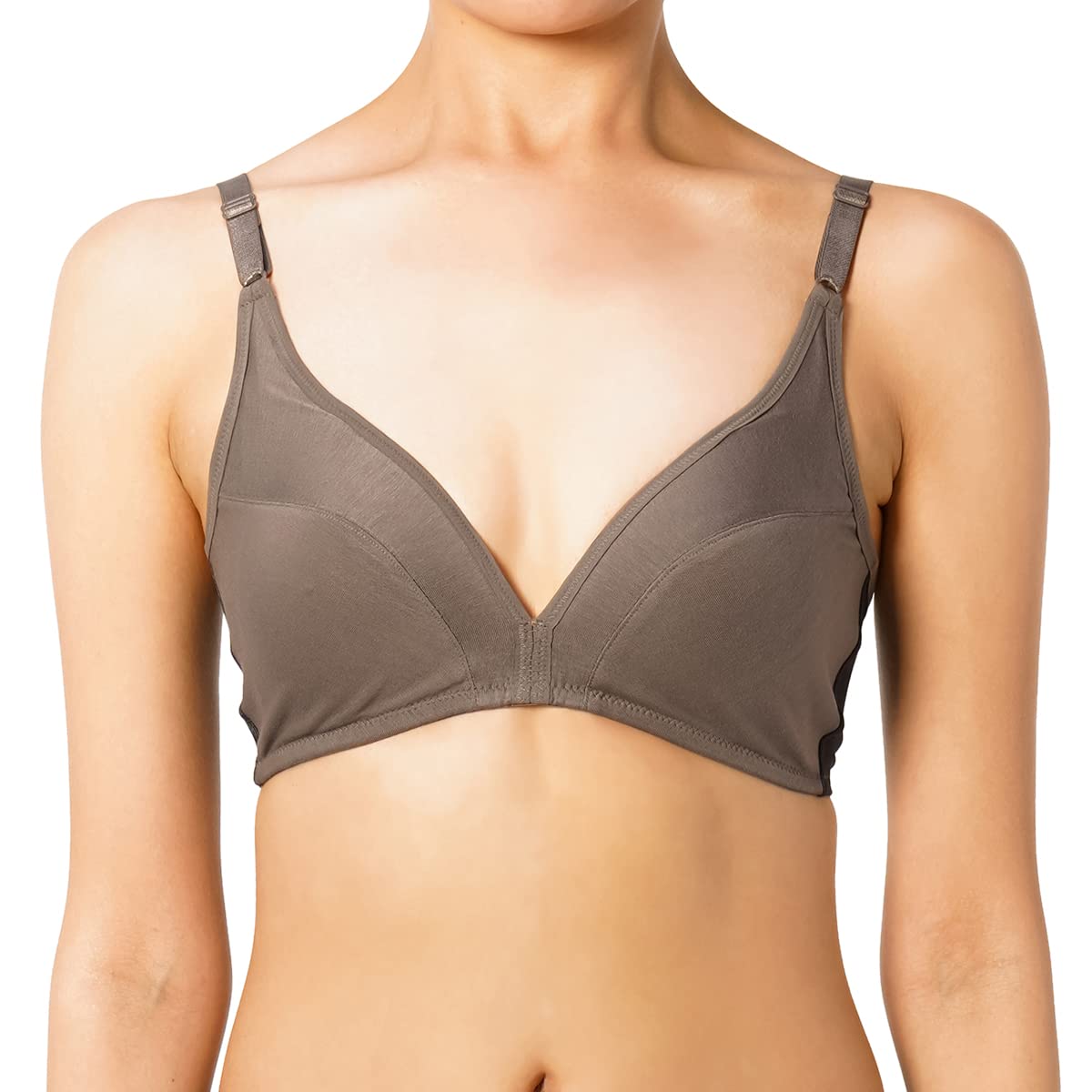 

LuDef by Fukusuke Intimates Air Sizes LL Women s Bra, 1-Piece Set, Mocha, (93-101cm)