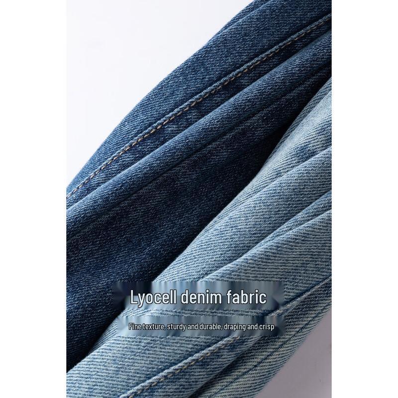 Mengshuya Women's High-Waist Straight Leg Jeans