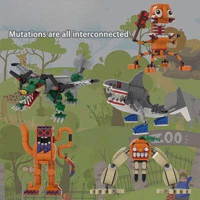 New Type MutationTung Tung Tung Sahur Horror Figurine Educational Assembly Building Blocks Doll Toys For Kid Birthday Gifts