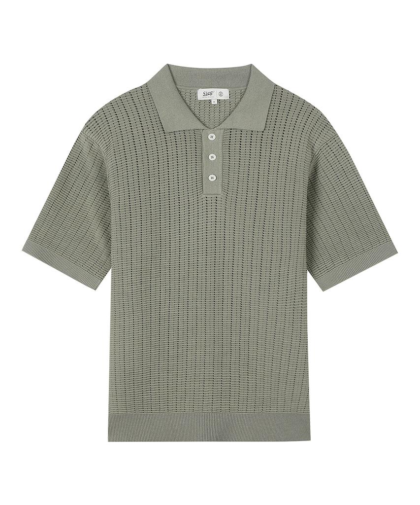SIEG Punching Oversized Collar Pullover (Piucd8026)