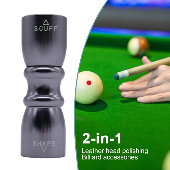 Snooker Pool Cue Tip Tool Hliníková slitina 3-v-1 Kulečník Pool Stick Tip Kovový Scuffer Shaper Provzdušňovač Nástroj na opravu Pool Cue Příslušenství