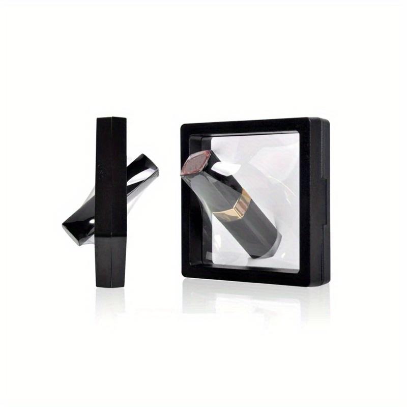 

ПП Шкатулка для украшений, Простая прозрачная шкатулка для хранения украшений для дома и путешествий, Подарок на День святого Валентина, к школе S чёрный