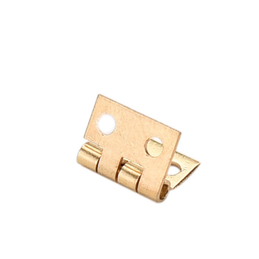 10 Pcs Mini Small Metal Hinge 1/12 House Miniature Cabinet