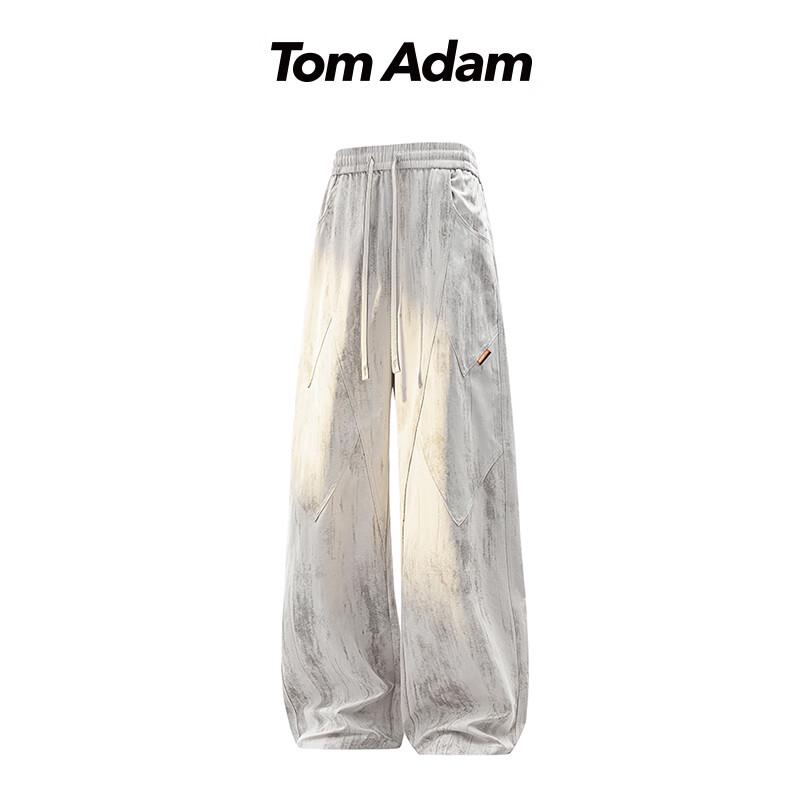TOM ADAM American Retro Tie-Dye Wide-Leg Casual Pants
