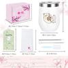 Cute cat tumbler for perfect as a birthday gift for your or female Features a lid and straw for thermal making it a practical and stylish gift for