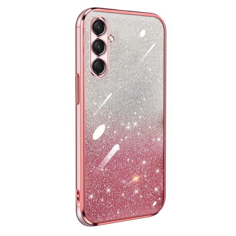 Applicable To Samsung S26U Mobile Phone Case New S24FE Protective Case S25 Silicone 17A34A56 Electroplating Gradual Change Glitter
