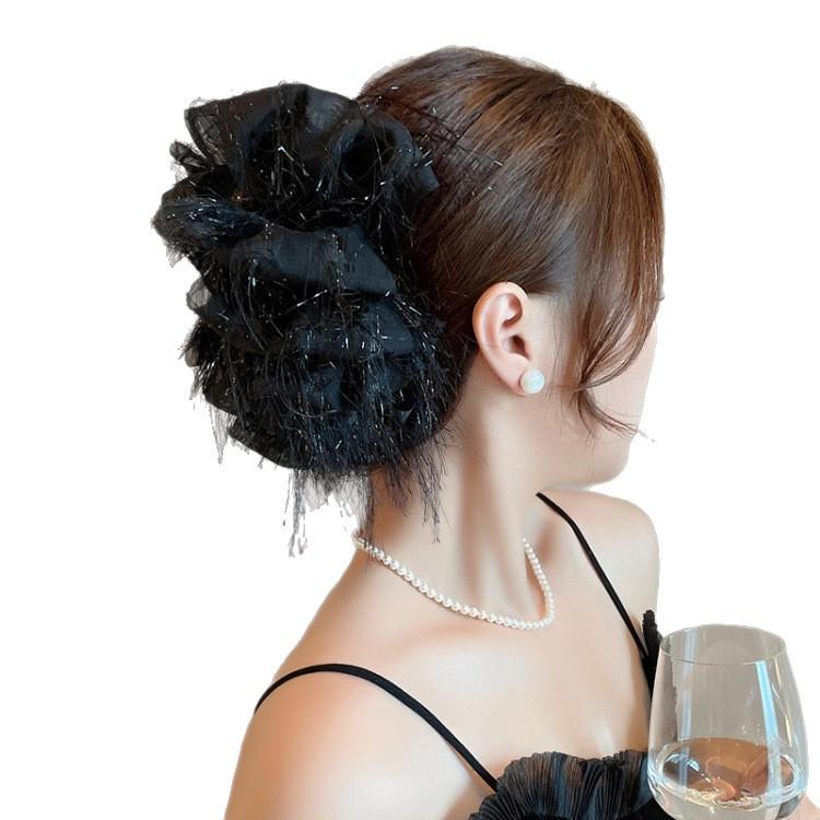 Pince à cheveux élégante en plumes - Design Nuage de Fée