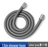 Reinforced Nylon Silk Shower Hose, Stainless Steel Anti-Scald, Anti-Tangle, Explosion-Proof, Flexible and Universal Fit