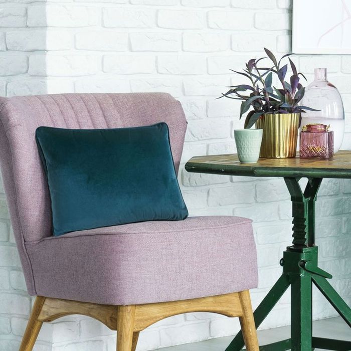 Intense Blue Velvet Cushion 60x40