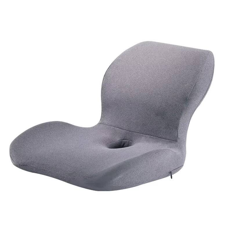 Home Office Chair Seat Cushion L-Shaped Integrated  Seat Cushion Memory Foam Seat Cushion Anti-Slip Bottom Hip Waist Support