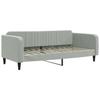 VidaXL Lit de jour avec matelas gris clair 100x200 cm velours 3197046