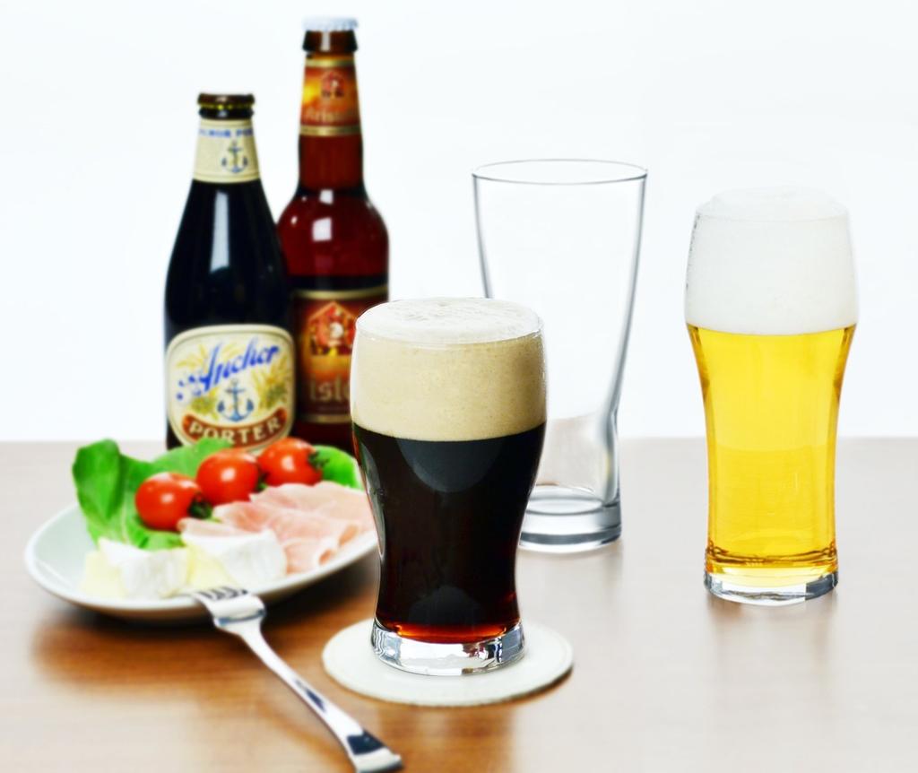 Toyo Sasaki Glass Beer Glass Set (Dry, Premium, and Dark Beer), Made in Japan, Dishwasher Safe, G071-T239, 3-Piece Set