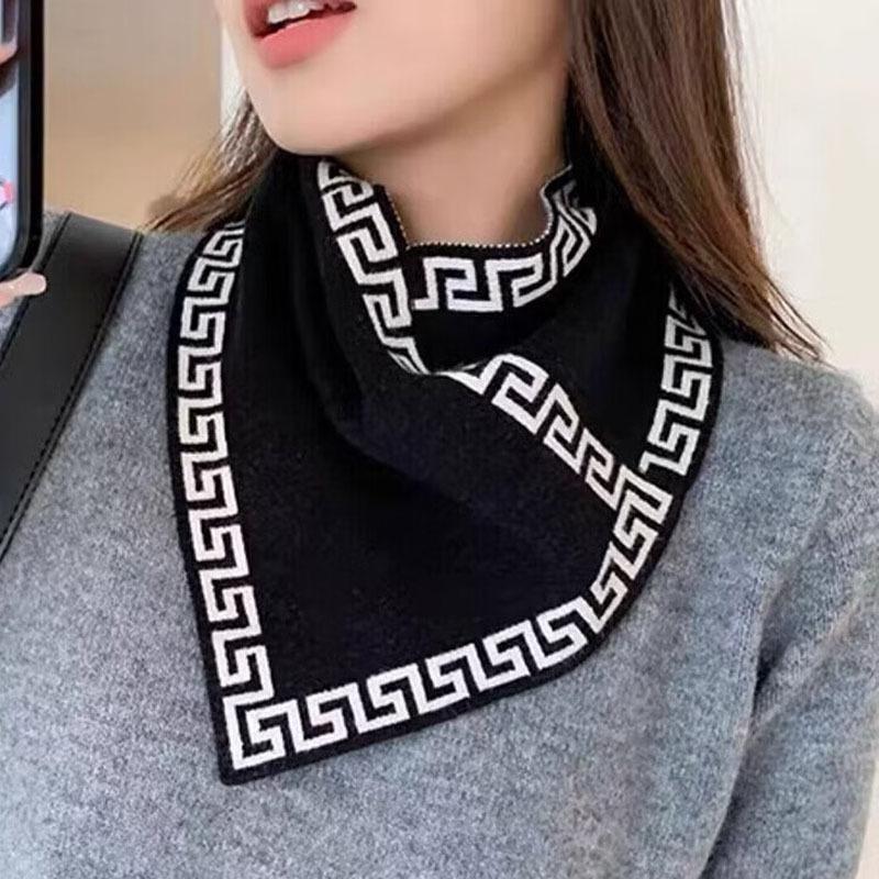 3 Pcs Autumn and Winter Triangle Versatile Fashion Neck Protection Windproof Warm Scarfs
