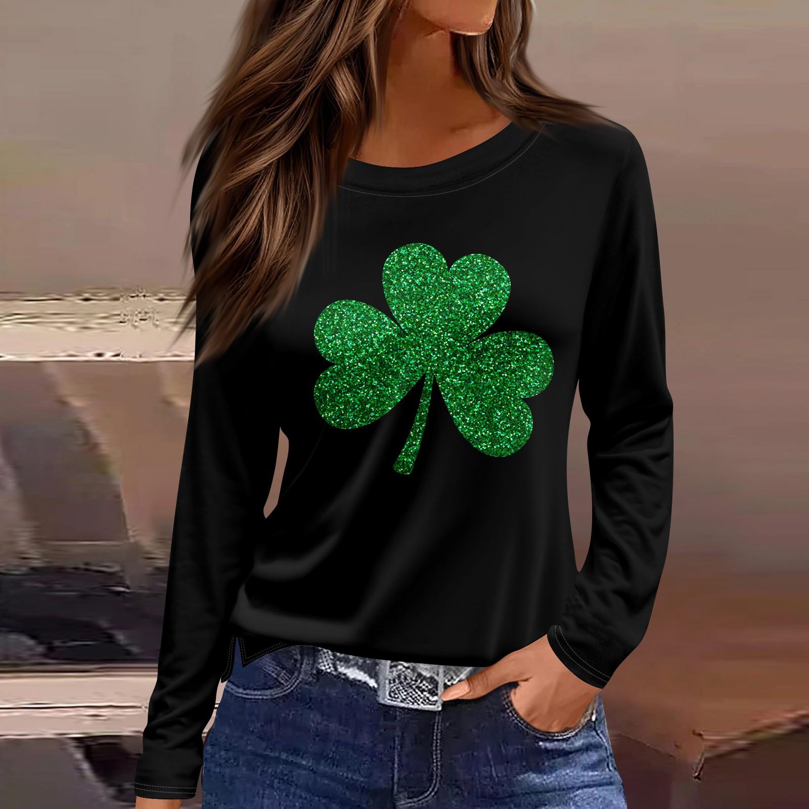 

Женская модная повседневная свободная футболка с разрезом и круглым вырезом с длинным рукавом с принтом, женский топ XL чёрный