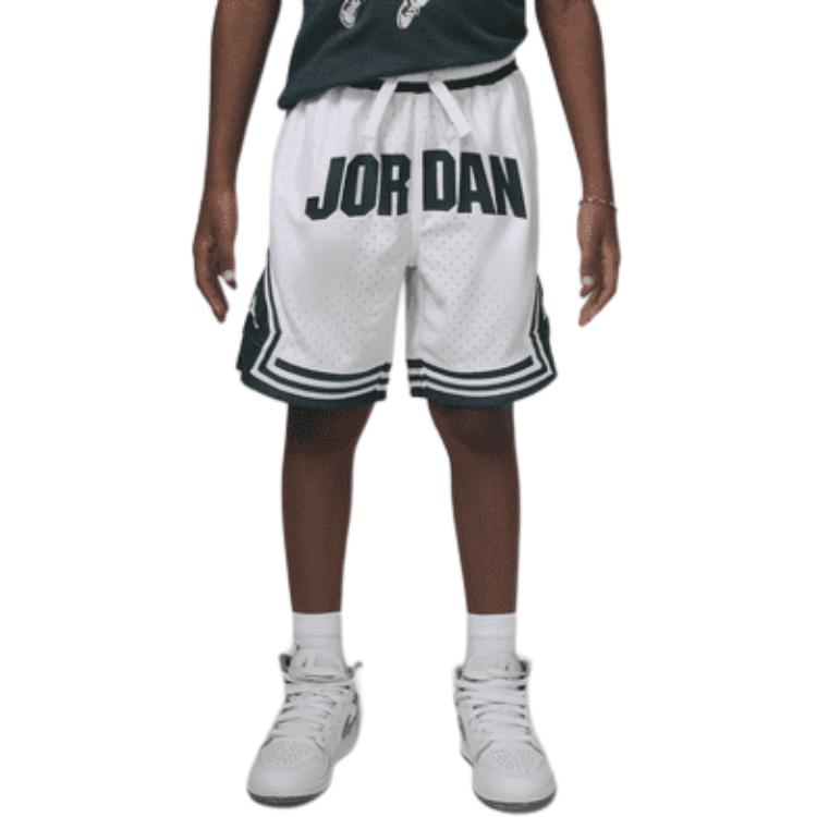 New Jordan Sport Shorts Children Aged 3 7 Years Old White HQ7213-100