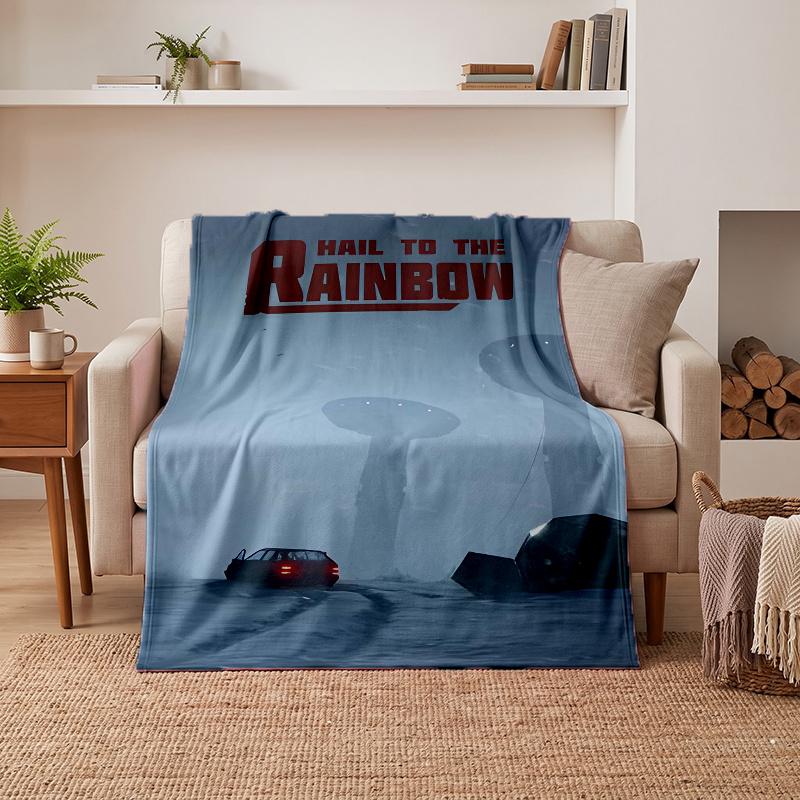 Hail to the Rainbow (1) Soft Warm Flannel Blankets Comfortable Blanket for Home Decoration Gifting