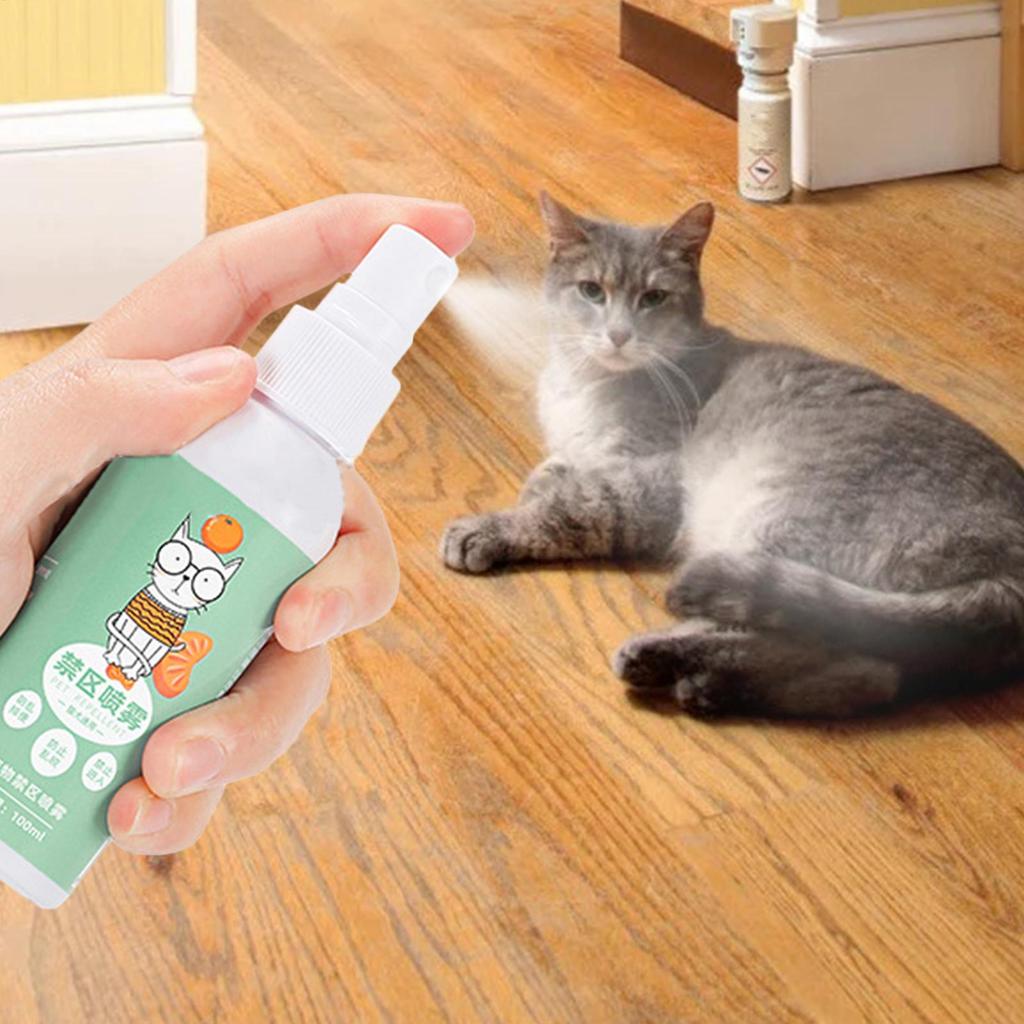 100ML Cat Deterrents Spray Cat Spray Anti-Scratch For Furniture Sofas Curtains Plants Behavior Training Aid Pet Accessories